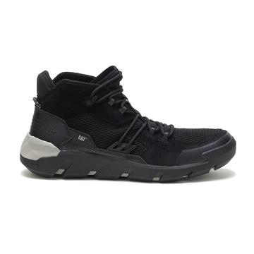 Men's Caterpillar Crail Mid Sneakers Black | CAT289-MY