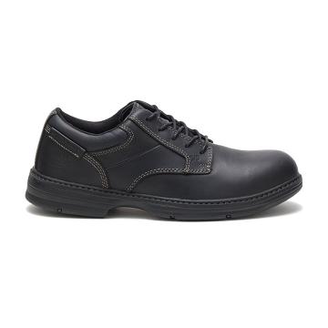 Men's Caterpillar Oversee Steel Toe Work Shoes Black | CAT387-MY