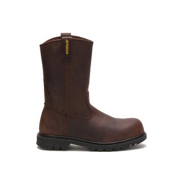 Men's Caterpillar Revolver Steel Toe Work Boots Brown | CAT099-MY