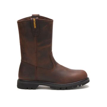 Men's Caterpillar Revolver Work Boots Brown | CAT097-MY