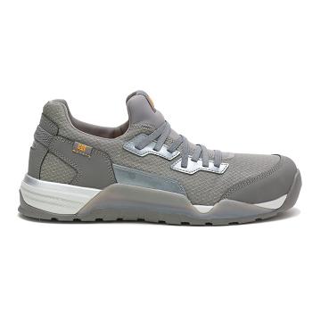 Men's Caterpillar Sprint Textile Alloy Toe Work Shoes Silver | CAT401-MY
