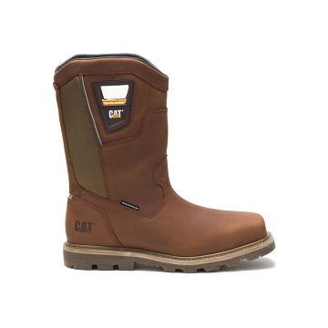 Men's Caterpillar Stillwell Waterproof Steel Toe Waterproof Boots Brown | CAT146-MY