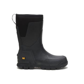 Men's Caterpillar Stormers 11" Work Boots Black | CAT102-MY