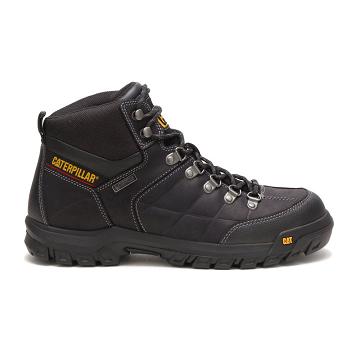 Men's Caterpillar Threshold Waterproof Waterproof Boots Black | CAT137-MY