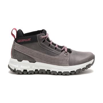 Men's Caterpillar Urban Tracks Hiker Work Boots Grey | CAT187-MY