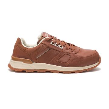 Men's Caterpillar Woodward SD Steel Toe Work Shoes Brown | CAT389-MY