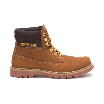 Men's Caterpillar eColorado Work Boots Brown | CAT265-MY
