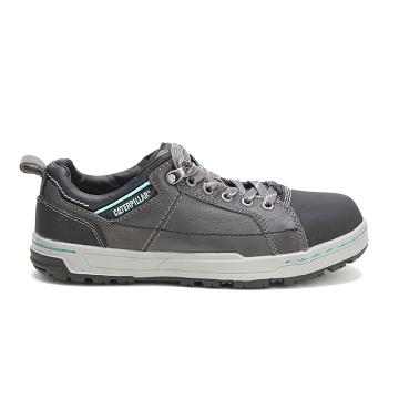 Women's Caterpillar Brode Steel Toe Walking Shoes Grey | CAT577-MY