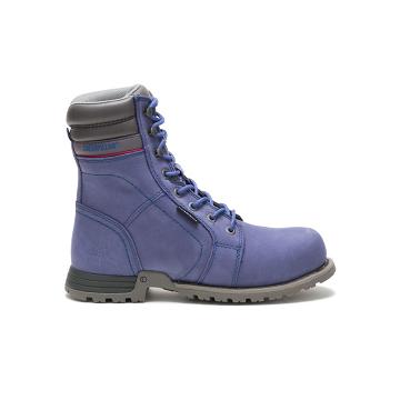 Women's Caterpillar Echo Waterproof Steel Toe Waterproof Boots Purple | CAT456-MY