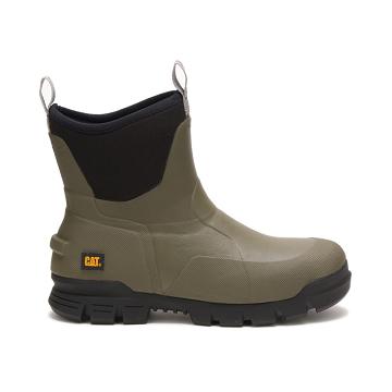 Women's Caterpillar Stormers 6" Work Boots Olive | CAT442-MY