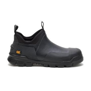 Women's Caterpillar Stormers Steel Toe Walking Shoes Black | CAT580-MY